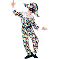 W WIDMANN MILANO Party Fashion - Harlekin Kinder Kostüm Set