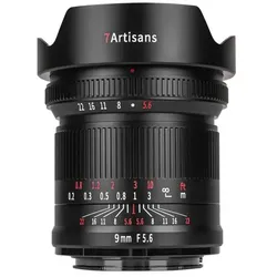 7artisans 9mm F/5.6 (Sony E-Mount), schwarz