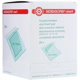 NOBAMED Nobasorb-steril Saugkompressen 10 x 10 cm 25 St