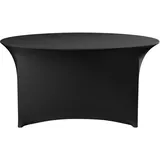 HENDI Tischbezug rund, 817407, Schwarz, ⌀1800x(H)760mm