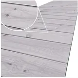 ANRO Küchenläufer Hochwertig GreenLine Flurläufer Teppichläufer Textil, Eckig, Bodenläufer 220x52cm Holz Dielen Grau pflegeleicht grau 52 cm x 220 cm