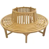 AFG Rundbank Baumbank Baumbank Holz Teak rund für den Garten D: 220 cm