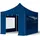 TOOLPORT Faltpavillon 3 x 3 m inkl. 4 Seitenteile Blau