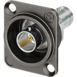 Neutrik NBB75DFIX BNC-UHD-Durchgangs-Einbaubuchse, 75 Ω, isoliert