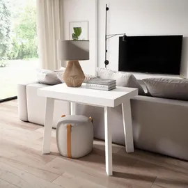 SKRAUT HOME Ausziehtisch 160 x 73 x 90 cm weiß