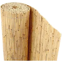 Bambus-Discount Niedrige Schilfrohrmatte Beach 80 x 600cm als Balkon Sichtschutz - Schilfmatte Premium 0,8 x 6m Made in EU