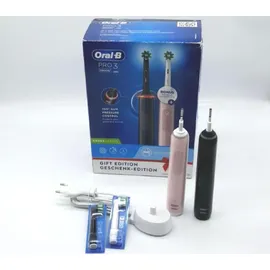 Oral B Pro 3 3900 + 2. Handstück Black-Rosegold Edition