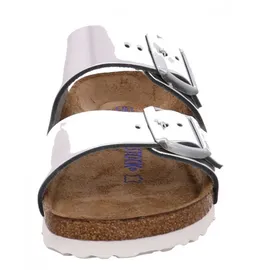 Birkenstock Arizona Weichbettung Naturleder schmal metallic silver 36
