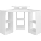 Vicco Eckschreibtisch Artur, Weiß, 94 x 94 cm,