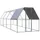 vidaXL Outdoor-Hühnerkäfig 2x8x2 m Verzinkter Stahl