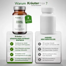 kräutermax – naturheilmittel seit 1890 Kräutermax Sägepalmen Extrakt Kapseln 90 St.