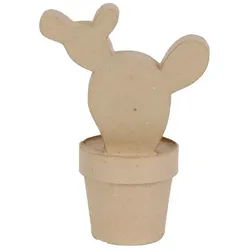 Décopatch Pappmaché, braun, Westernkaktus - Kartonbraun HD038O