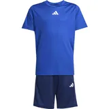 Adidas TRAIN ESSENTIALS 3 STRIPES Trainingsanzug Jungen in team royal blue-white, - 152
