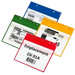 Tarifold 8er-Pack Neodym Kennzeichnungstaschen magnetisch A5 quer