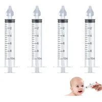 4pcs Nasendusche Kinder,Nasendusche Baby,Nasenspülung Baby,Kinder Nasendusche,Baby Nasendusche,Aus Silikon,Hochwertigen Sauber Tragbarer Wiederverwendbarer Nasendusche Nasenspülung Baby,10ml