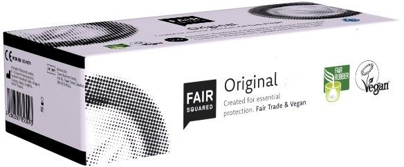 Fair Squared «Original» Fair-Trade-Kondome, CO2-neutral und vegan Kondome 100 St transparent