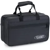 Classic Cantabile Leichtkoffer für TT-400 Taschentrompete - Trompetenkoffer - Lightcase - reiß- und wasserfestes Außengewebe - hochwertige Thermopolsterung - Außenmaße: 32 x 21 x 12 cm - schwarz