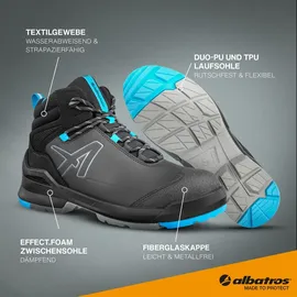 Albatros TARAVAL BLACK/BLUE MID S3L ESD FO SR