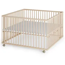 Sämann Laufgitter, mit 3 Stück Schlupfsprossen – natur | Gr.: 120x120 cm,