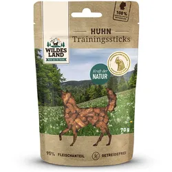 Wildes Land Training Sticks Hunde Snack WL Huhn 70g Training Sticks Hunde Snack