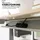 bümö Schreibtisch elektrisch Graphit / Weiß