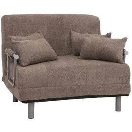 MCW Schlafsessel MCW-K29 Bouclé 190 x 100 x 0 cm hellbraun