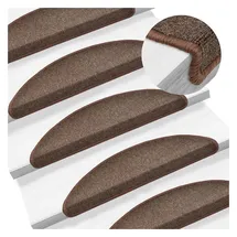 vidaXL Stufenmatte 56 x 17 cm Kaffeebraun