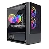 STGsivir Gaming PC, Radeon RX 5700 8G GDDR6, Intel Core i5 3.6GHz-16G DDR4 RAM, 512G SSD, 600 M WLAN, BT 5.0, RGB Lüfter x 3, W10H64, Gamer PC Computer Desktop Rechner