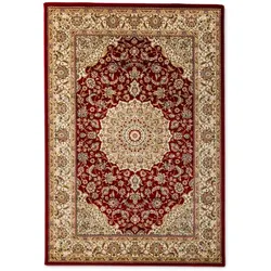 Orientteppich Kaschan 200 x 290 cm Polypropylen Rot