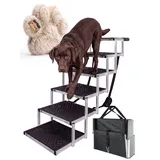 Hundetreppe für Auto Hund Anti Rutsch Einstiegshilfe Hundeleiter petigi