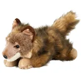 Uni-Toys - Wolf Junges, liegend - 24 cm (Länge) - Plüsch-Wolf - Plüschtier, Kuscheltier