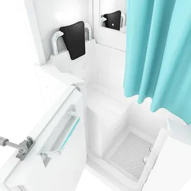 AcquaVapore Badewanne mit Tür 110 x 68 cm (S08D-C-L)