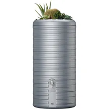 GARANTIA Nordic 2in1 Regenspeicher 300 l steingrau inkl. Pflanzschale