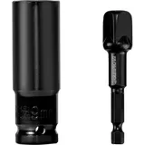 ColumPRO 1/2-Zoll 19mm Schlagschrauber Stecknuss Set Sechskant Kraft Nuss Steckschlüsseleinsatz Schlag-Steckschlüsseladapter für Autoreparaturen Reifenwechsel