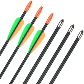 luxuskollektion 12x Fiberglaspfeile 28/26 Zoll Bogenschießen