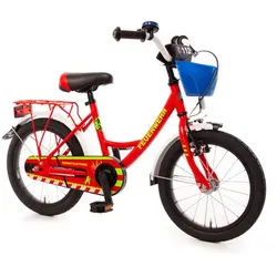 BACHTENKIRCH Kinderfahrrad »16" FEUERWEHR«, Rücktritt, rot