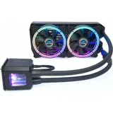 Alphacool Eisbaer Aurora 240 CPU Digital RGB, CPU Wasserkühler, Schwarz
