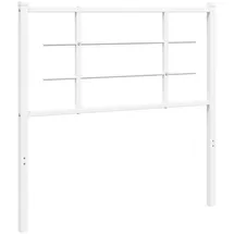 vidaXL Kopfteil Metall Weiß 100 cm