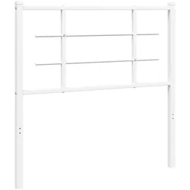 vidaXL Kopfteil Metall Weiß 100 cm