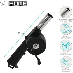 WellHome - BBQ-Fan in Schwarz
