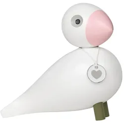 Kay Bojesen - Singvogel Love Charity, weiß / rosa