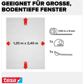 Tesa Fliegengitter Fenster anthrazit