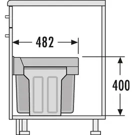 HAILO Tandem 30l grau