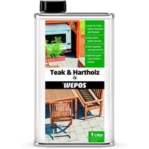 wepos chemie Teak & Hartholz Öl 1 l
