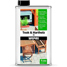 wepos chemie Teak & Hartholz Öl 1 l