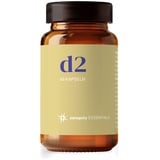 Sanopoly ESSENTIALS d2 I 60 Vitamin D2 Kapseln, Vitamin D hochdosiert I 25 μg pro Kapsel I Mit Vitamin C angereichert I Vegan, ohne künstliche Zusätze