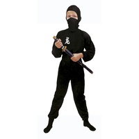 Ciao 61105.L Black Ninja Kostüm für Kinder, Boys, Schwarz, 7-9 Jahre