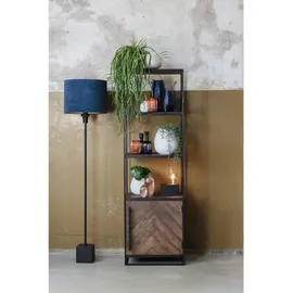 Light & Living Lampenschirm Velours Blau 40x30cm