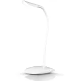 Brandson Schreibtischlampe, warmweiß, Led, Stromsparend, 3 Helligkeitsstufen, Batteriebetrieb, Lampe weiß