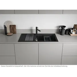 Blanco Adira XL 6 S rechts Einbau von Oben granit cafe Handbetätigung 1000 x 500 mm
